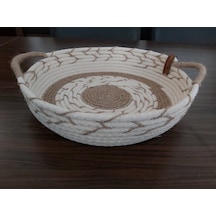 Hasır Sepet, Saklama Kutusu, Düzenleyici, Organizer 27x6 cm