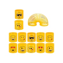 Emoji Stres Yayı Oyuncak Stres Yayı - 6 Cm Çapında - 3 Adet