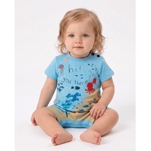 Caramell Bebek Tulumu - Te4950 Aquarium - Mint Gri