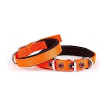 Doggie Comfort Dokuma Köpek Boyun Tasması Medium Turuncu