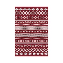 Kartela Halı Nera Halı Kaymaz Taban Makinede Yıkanabilir Halı Bordo - 100 X 150 Cm