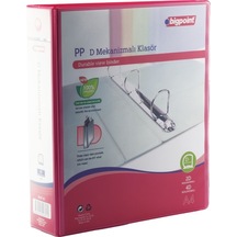 Bigpoint 4D Mekanizmalı Klasör 7 cm Açık Kırmızı