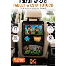 Araç İçi Tablet Tutucu Koltuk Arkası Organizer Araba Oto Çocuk Çok Bölmeli Organizer Cepli Eşya Düzenleyici