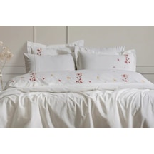 Şaheser Home Collection Nakışlı Çift Kişilik Nev Takımı Amber Renkli