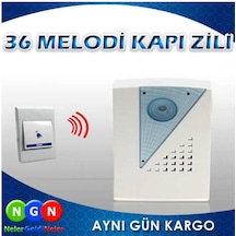 36 Melodi Uzaktan Kumandalı Kablosuz Kapı  Zili