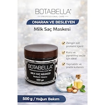 Botabella Milk Saç Maskesi 500 Gr Besleyici Onarıcı Yoğun Bakım Maskesi Kuru Ve Yıpranmış Saçlar İçin