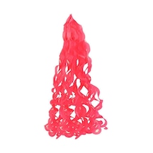 Pelur Kağıttan Süs Sarkık Fon Süsü Kırmızı Balon Süsü 1 Metre +3