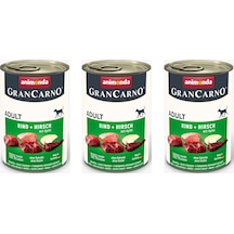 Animonda Gran Carno Sığır Ve Geyikli Köpek Konserve 400 G X 3 Adet