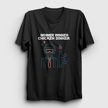 Presmono Unisex Neon Pubg T-shirt Siyah