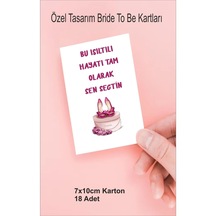 Bekarlığa Veda Partisi Için Motto 18 Adet Eğlenceli Kartlar Brıd