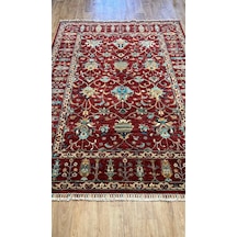 El Dokuma Afghan Halısı Kırmızı