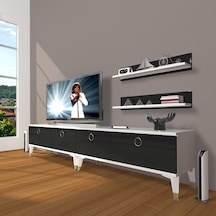Decoraktiv Eko 220t Mdf Gold Tv Ünitesi Tv Sehpası Beyaz - Ceviz