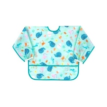 Bumkins Uzun Kollu Önlük (6-24 Ay) - Ocean Life Mavi