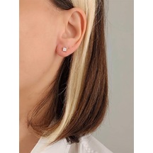 Xuping Kare Model Minimal Gold Çift Küpe
