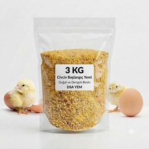 Civciv Büyütme Yemi Toz - 3 Kg Tavuk, Ördek,kaz, Bıldırcın Tüm Kanatlılar Için Civciv Yemi 3 Kg