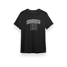 Slam Dunk Shohoku Shirt Siyah Kısa Kol Erkek Tshirt 001