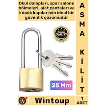 Kilit Çelik Gövde Güvenlik Kilidi Dayanıklı Koruma Emniyetli Mekanizma Sarı Uzun Asma Kilit 25 Mm Çok Renkli