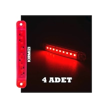 Citroen Ds4 Kırmızı Tavan Basamak Parmak Led 4 Adet