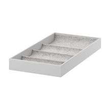 Raf İçi Bölmeli Ünite Açık Gri Ölçü 25x53x5Cm MeridyenDukkan Takı Gri
