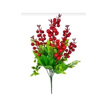 Rüzgar Yapay Çiçekçilik 7 Dallı Kokina Kırmızı