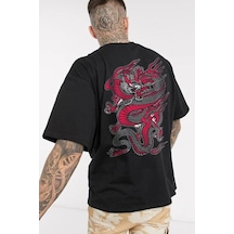 Tarzsokak Unisex Chinesebox Baskılı Tshirt Siyah