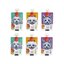 3 Çeşit Karma Taze Köpek Et Ezmesi 90 Gr. X 6 Adet