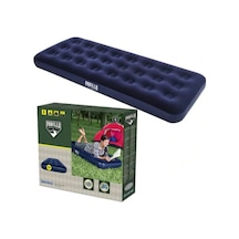 Bestway 67000 Flocked Single Şişme Yatak Lacivert