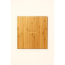 Bambu Katlanabilir Yan Sehpa 40x29 Cm, Koltuk Ve Kanepe Kenarı Portatif Tepsi, Amerikan Servisi Abanoz