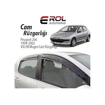Peugeot 206 1998-2002 4'lü Hb Mugen Cam Rüzgarlığı