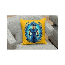 Dragon Ball Sari Desenlı Kare Yastık Kılıfı Çok Renklı