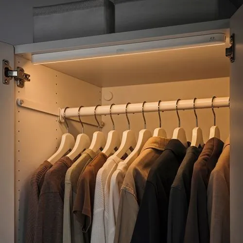 Ikea Kölvatten Led'li Sensörlü Dolap Aydınlatması , Beyaz, 50 Cm, Pilli