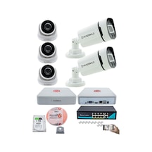 Ip Güvenlik Kamera Seti - 3 İç Mekan Ip Kamera, 2 Dış Mekan Ip Ka
