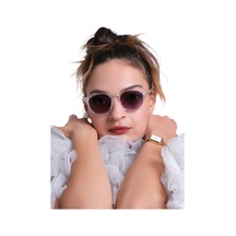 Pilook Unisex Güneş Gözlüğü Uv400 Koruma Kare Model Gülen Gözler Serisi Şeffaf