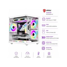 Apphirex ROSA X55 R5-7500F 16 GB 1 TB M.2 SSD 8 GB RTX5060 W11P Masaüstü Oyuncu Bilgisayarı Beyaz