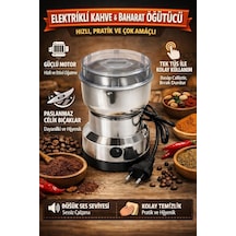 Mini Baharat Kahve Öğütücü Elektrikli 10s Hızlı Öğütücü Çok İşlevli Parçalama Makinesi Kuru Tahıl Değirmeni Baharat Tohumları Pirinç Çekirdeği Çeşniler,kahve Çekirdeği Öğütücü Çok Renkli