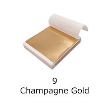 Varak Kaplama Yaprak Metalik Folyo İmitasyon 9x9cm 10lu Paket 9 Rose Gold R5799f-9 Karışık