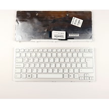 Sony Uyumlu Pcg-61111T Notebook Klavye Beyaz Çerçeveli