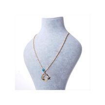 Ay - 571 - Yıldız Figürlü - Nazblsmm - Kolye Sarı Metal