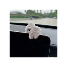 Gri Sevimli Koala Araç Süs Saç Tokası Araba Kadın Aksesuar Sevimli Hayvan Laptop Aksesuar