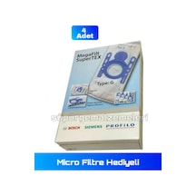 Siemens Uyumlu Vs55A21 Ultraair Toz Torbası 4 Adet + Micro Filtre (287203007)