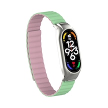 Ekılıf - Xiaomi Mi Band 7 Uyumlu - Kordon Kayış Krd-69 - Açık Yeşil