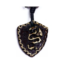 Btak00741 K6 Chinese Dragon Ejderha Kabartma Kolye Çok Renkli