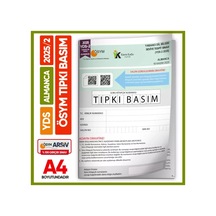 Yds Almanca 2025/2 Yabancı Dil Sınavı ÖSYM Tıpkı Basım Çıkmış Soru Deneme Kitapçığı (E-yds Uygun)