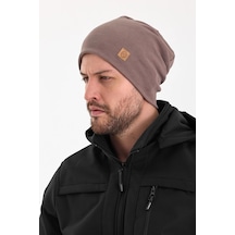 Erkek Termal %100 Pamuklu Soft 2 Stil 1 Arada Bere Premium Cuts Serisi - Standart / Kahverengi Kahverengi