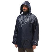 Görevli Iş Motorcu Yağmurluk Yağmurluğu Kapşonlu Ceket Lacivert