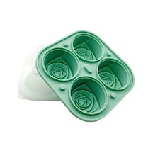 Ulzyvf 2 Adet 3d Buz Küpü Gül Kalıpları 4 Renk, Çok Renkli Tepsiler Çok Renkli