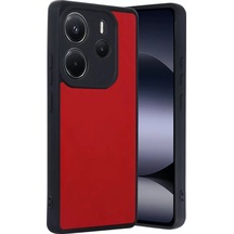 Newface Xiaomi Redmi Note 14 4g Kılıf Aras Deri Kapak - Kırmızı