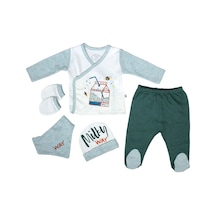 Tongs Baby Milk Way 5'Li Zıbın Takım 0-3 Ay Hastane Çıkışı -Haki Çok Renkli