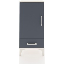 Arges Komodin 3 Raflı Tek Çekmeceli Tek Kapaklı 44x30x96 Aytaşı-antrasit Aytası
