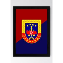 Jandarma Logosu Çerçeveli Tablo